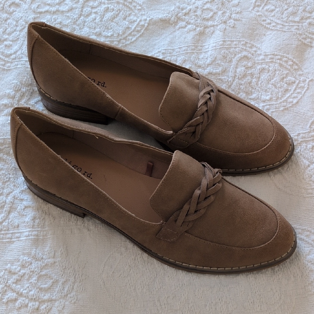 Indigo Tan Braided Loafers